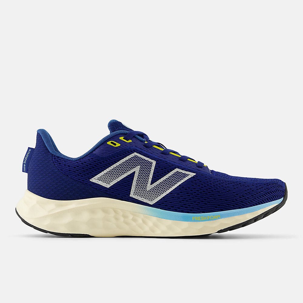 New Balance Fresh Foam Arishi v4 Shoes Inkwell with Blue Agate and Ginger Lemon